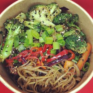 Kung Fu Brocolli at Ninjo Noodle Bar in Chippenham