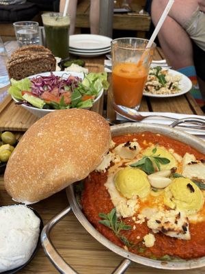 Vegan breakfast on Tel Aviv pride parade day  at Anastasia in Tel Aviv