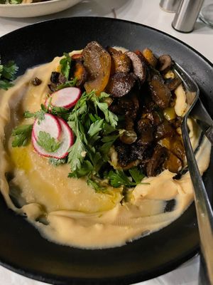 Roasted mushrooms  at Anastasia in Tel Aviv