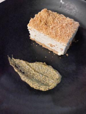 Crumble cheesecake  at Anastasia in Tel Aviv