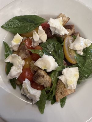 Amazing flavour and texture with this Caprese salad   at Anastasia in Tel Aviv