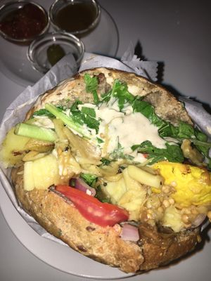 Sabich Sandwich  at Anastasia in Tel Aviv
