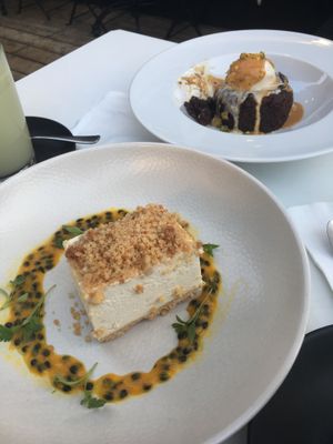 Cheesecake and chocolate cake  at Anastasia in Tel Aviv