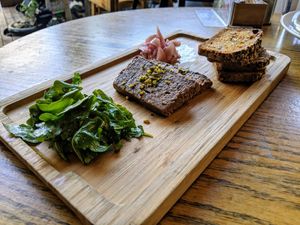 lentil pate at Anastasia in Tel Aviv
