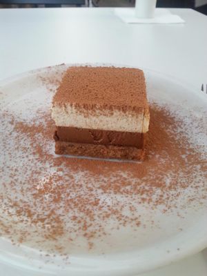 rawvegan Tiramisu at Anastasia in Tel Aviv