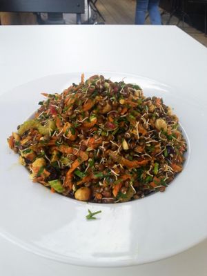 Spicy Bean Sprouts Salad. at Anastasia in Tel Aviv