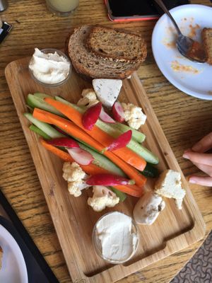 Vegan cheese platter  at Anastasia in Tel Aviv