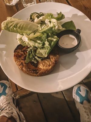 Vegan veggie quiche  at Anastasia in Tel Aviv