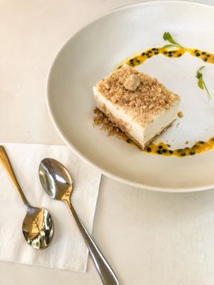 Vegan cheesecake  at Anastasia in Tel Aviv