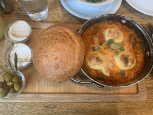 Shakshuka at Anastasia in Tel Aviv