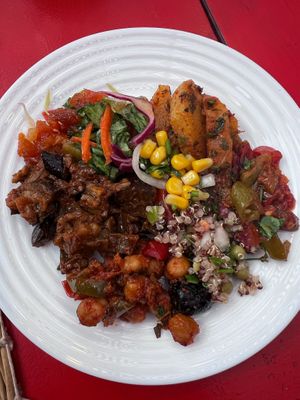 salad starters 1  at Kui-Zin in Marrakech