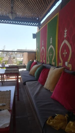 Rooftop sitting at Kui-Zin in Marrakech