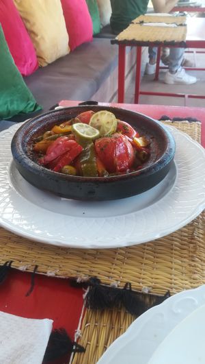 Vegan tagine (berber) : tasty, but 100% vegetables (no chickpea neither grains) at Kui-Zin in Marrakech