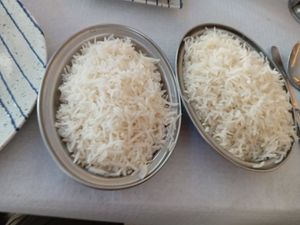 Boiled Rice at Taste of India in Mallorca