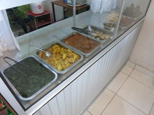 Display at Mom's Veggie in Denpasar