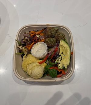 Modern Falafel  at Makka Living Foods in Palm Springs