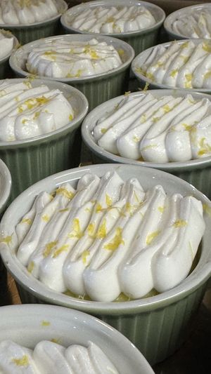 Lemon pie  at Onesta Cuisine in Chamonix-mont-blanc