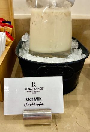 Oat milk at The Podium in Dubai