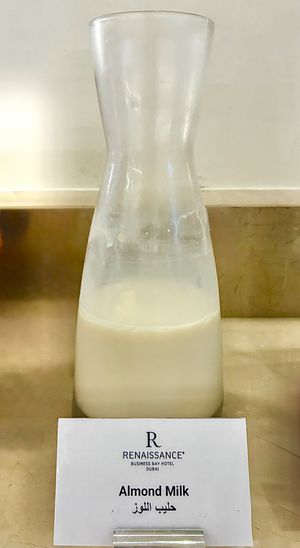 Almond milk at The Podium in Dubai