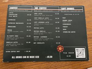 Drink menu   at BIG Sister in London
