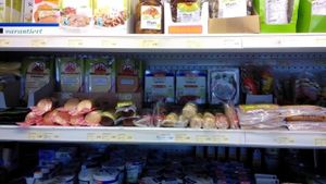 Vegan/vegetarian meat, cheese options. at Reformhaus Ebken in Lingen