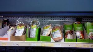 Vegan/vegetarian 'meat'  at Reformhaus Ebken in Lingen