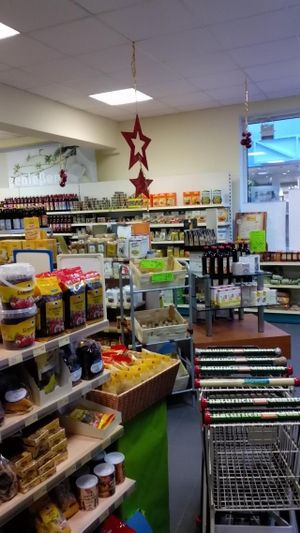 Inside store at Reformhaus Ebken in Lingen