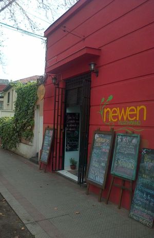 Quite easy to find at Newen Vegetariano in Santiago