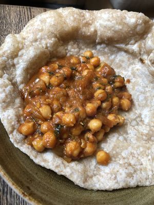 Chole poori at Usha's - Indian Street Food in Glasgow