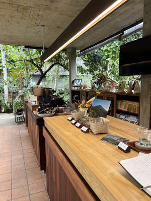 The till and other merchandise   at Talasi Estate at Batukaru Bali in Kabupaten Tabanan