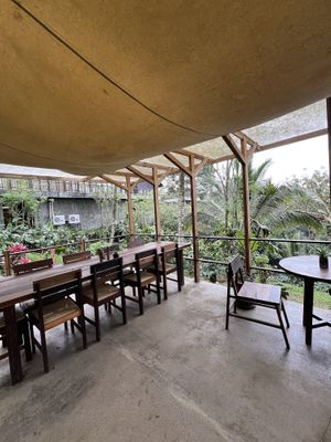 Outside seating  at Talasi Estate at Batukaru Bali in Kabupaten Tabanan