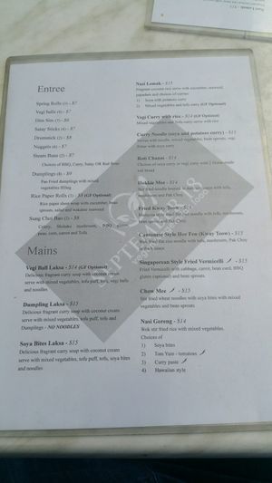 September 18 Menu at September 18 - North Lakes in Moreton Bay Region
