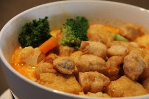 Soya bites laksa at September 18 - North Lakes in Moreton Bay Region