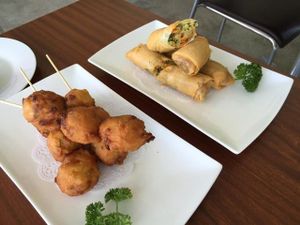 Vegi balls and Spring rolls  at September 18 - North Lakes in Moreton Bay Region