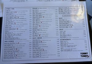 Menü  at Yummy Tummy in Dresden