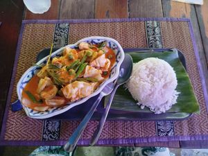 Fried panang curry veggie at Sopa Restaurant and Bar in Bangkok