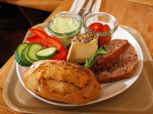 Salty Breakfast "Das kleine Herzhafte" with "Kimcheese" at Das Voglhaus in Konstanz