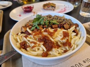 Linsen & Spätzle (Lentil with noodles) at Das Voglhaus in Konstanz