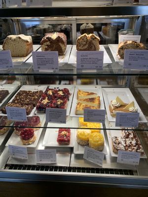 Selection of high quality cakes (1050 spelt flour)  at Das Voglhaus in Konstanz