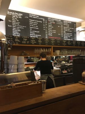 Inside and menu at Das Voglhaus in Konstanz