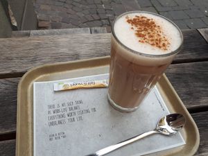 Chai latte at Das Voglhaus in Konstanz