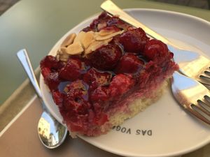 Delicious cake at Das Voglhaus in Konstanz