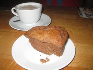 Tahini cake at Laflaf in Warsaw