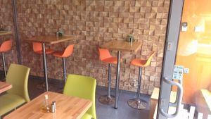 Inside at Laflaf in Warsaw