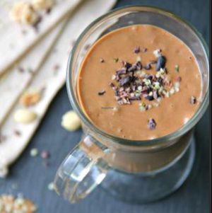 peanut butter chocolate power smoothie at Eat What's Good in Chatham