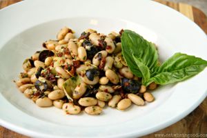 Herb & Olive White Beans at Eat What's Good in Chatham