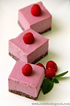 Raspberry Cashew Cheesecake at Eat What's Good in Chatham