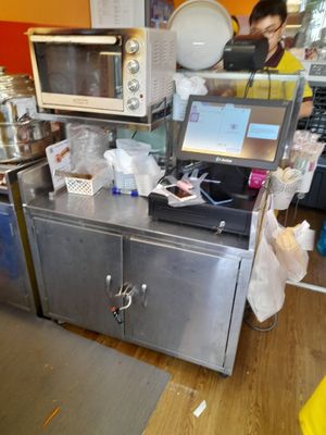 Inside is cramped and very small at Bánh Mì Chay Khôi in Ho Chi Minh City