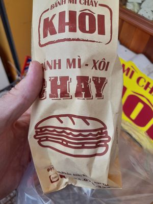 Eco packaging at Bánh Mì Chay Khôi in Ho Chi Minh City