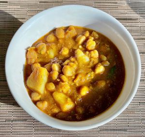 Aloo channa  at Manava in Dubai